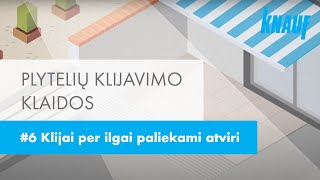 Plytelių klijavimo klaidos   6 Klijai per ilgai paliekami atviri [upl. by Uamak484]