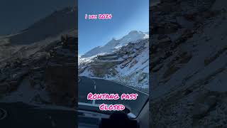 Rohtang pass closed for 2024 manali travel rohtang rohtangpass travel  manalitour youtube [upl. by Merriam]