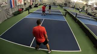 League Night 12 Match 2 Game 3 Lee amp Steven vs Sean amp Mike  Pickleball [upl. by Moreland]