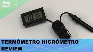 TERMÔMETRO HIGRÔMETRO REVIEW [upl. by Ecirehc]