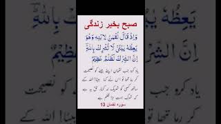 Subho bakhair islamicshorts urduqurantranslation morningmotivation [upl. by Culbert]