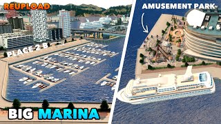 Building a Huge Marina in Cities Skylines  Vanilla Assets  Dream Bay [upl. by Kirsten695]