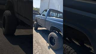 1986 bullnose F350 warming up 302 small block viralvideo youtubeshorts reels ford [upl. by Attena130]