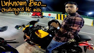 Unknown brother Challenged me  With GSXR  Crazy Rider [upl. by Netsirt]