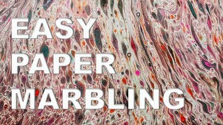 Paper Marbling Tutorial Fun and Easy [upl. by Babbie]