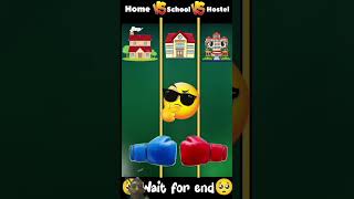 Home Vs School Vs Hostel shortvideo youtubeshorts [upl. by Anikas]