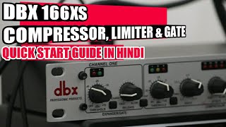 dbx 166xs Compressor Limiter amp Gate ll Review Settings amp Connections [upl. by Kcirrej]