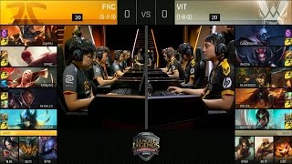 FNC vs VIT Game 1 Highlights  FNATIC vs VITALITY EU LCS Week 6 Summer 2016 [upl. by Anitsyrc]