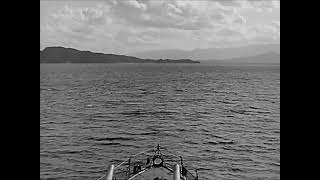 Gearingclass destroyer USS Floyd B Parks bombarding Wonsan with 5inch shells in September 1951 [upl. by Jeannine425]