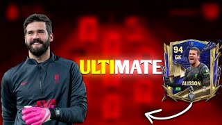 FC MOBILE 94 RATED UTOTY GOALKEEPER ALISSON GAMEPLAY REVIEW [upl. by Victorine684]