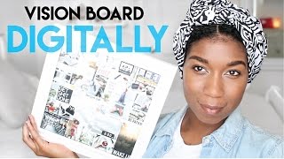 Make a Digital Vision Board With Me Step By Step Instructions [upl. by Thgiwd546]