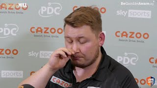 Martin Schindler on DEFYING Ally Pally crowd quotI have to be professional enough to stand above itquot [upl. by Cointon]