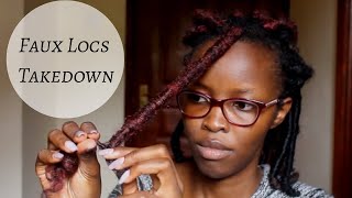 HOW TO UNDO FAUX LOCS SAFELY Without Cutting Hair  Faux Loc Tips And Tricks [upl. by Yvonne]