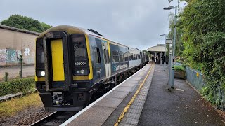 Tisbury Station With South Western Railway Class 159  Class 158 Diesel Train Services 292024 [upl. by Aioj]