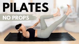 Mat Pilates Workout 41 Mins  Bodyweight Only No Props Pilates at Home [upl. by Rennane]