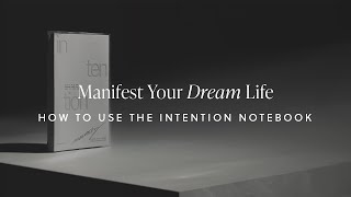 Manifest Your Goals  How To Use The Intention Notebook  Cloth amp Paper [upl. by Aldarcie]