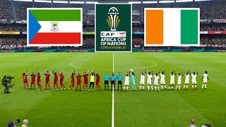 Equatorial Guinea vs Ivory Coast ● Africa Cup of Nations 2023  22 January 2024 Gameplay [upl. by Relda151]