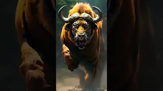 Epic Animal Fusion Hybrid Tiger and Buffalo [upl. by Renner532]