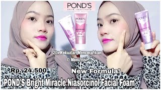 Review Ponds Bright Miracle Ultimate Clarity Facial Foam Formula Baru  Cerah amp Ternutrisi ✨ [upl. by Haidebej400]