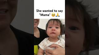 Cute baby wants to say quotMamaquot 🥹🙏 [upl. by Lathan882]