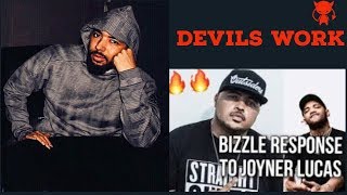 Bizzle  Devils Work Response To Joyner Lucas REACTION [upl. by Atokad]