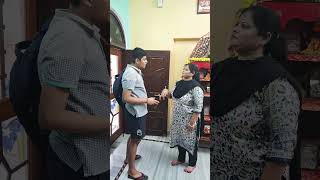 Ye ashirvad dena band kardo mummy🙏🤣😂😂😂 comedy funny viral trending shorts [upl. by Tingley]