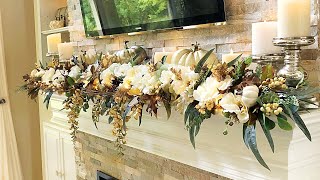 2018 Fall Mantel  How To Decorate A Mantel [upl. by Vins]