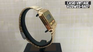 Casio Vintage Collection A120WEG9AEF Gold Tone Bracelet Watch casiovintage casio watch [upl. by Casaleggio]