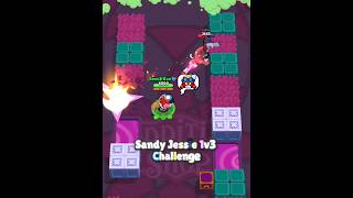 Sandy Jessie 1v3 Challenge 🫡🔥 BrawlStars Duels Shorts [upl. by Dougall918]