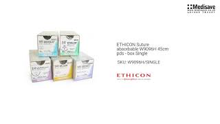 ETHICON Suture absorbable W9096H 45cm pds box Single W9096H SINGLE [upl. by Enomis]