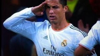 Ronaldo Salute Celebration mocking Blatter  Real Madrid 7 3 Sevilla [upl. by Aicia]