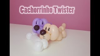 COMO FAZER UM CACHORRINHO DE BALÃOESCULTURA COM BALÕESTWISTER [upl. by Ettenig]