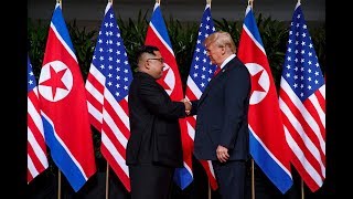 SINGAPUR Trump bezeichnet das historisches Treffen mit Kim als „sehr gut“ [upl. by Elyr432]