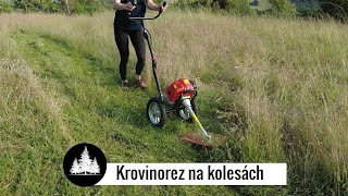 Krovinorez na kolesách Güde GFS 521 [upl. by Yeaton]