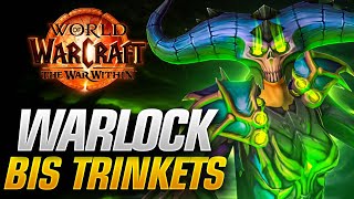 War Within Warlock BIS Trinket Sims For PreRaid And Season 1 All Specs [upl. by Joete]