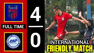 SINGAPURA vs FC TOKYO  FULL MATCH  INTERNATIONAL FRIENDLY MATCH 2024 [upl. by Worrad]