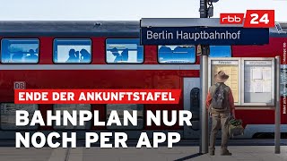 Die Bahn will Papierpläne am Bahnsteig abschaffen [upl. by Treble]