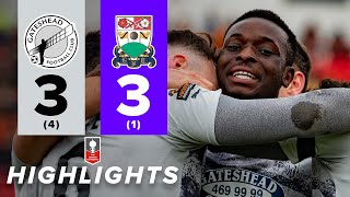 Gateshead are going to WEMBLEY 🤩  Gateshead 33 Barnet 41 pen  FA TROPHY SEMIFINAL HIGHLIGHTS [upl. by Drol]