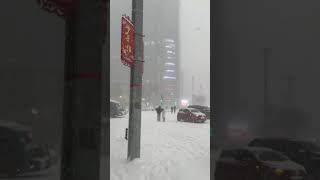 Snowfall Hefei China 94 [upl. by Ydurt]