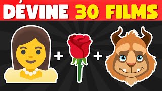 DEVINE 30 FILMS DISNEY en ÉMOJIS 🏰🦁  QUIZ ÉMOJI FILMS [upl. by Olbap]