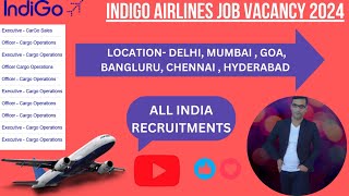 Indigo Airlines job vacancy 2024 Apply Online [upl. by Dibru]