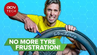 Fit ANY Difficult Bike Tyre With This Easy Trick [upl. by Harbert]