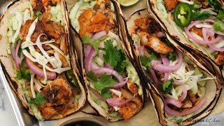 Spicy Pan fried Tilapia fish tacos are seriously too good to miss [upl. by Alanah538]