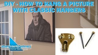 How To Hang a Picture in Drywall With Classic Hangers  DIY [upl. by Tal]