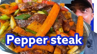 How to prepare Jamaican Pepper steak style ChefRicardoCooking Thanksgivingday [upl. by Allmon442]