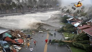 Isabela Philippines now Typhoon Nika destroys houses and uproots trees with destructive winds [upl. by Malo558]