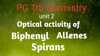 Optical activity of biphenyl allenes spirans axial chirality planar chirality explanation Tamil [upl. by Enelloc]