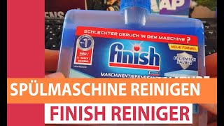 Spülmaschine reinigen Geschirrspüler mit Finish Maschinentiefenreiniger sauber machen [upl. by Nwahshar]