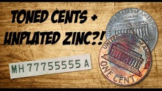 TONED CENTS  UNPLATED ZINC Coin Roll Hunting [upl. by Anirod]