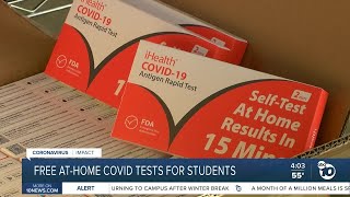 SDUSD students getting free Athome COVID19 tests [upl. by Taggart]